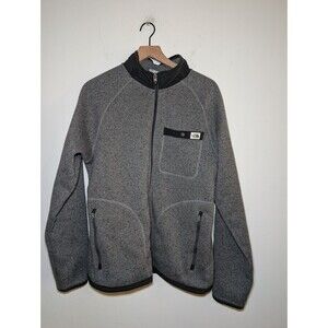 North Face Gordon Lyons Full Zip Men's Sweater Fleece Jacket Gray Size MEDIUM